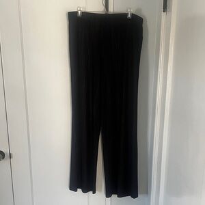 Johnny Was Classic Black Wide Leg Pants